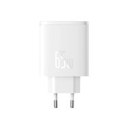 Baseus Cube Pro 65W GaN charger 2x USB-C USB-A - white, Baseus