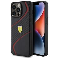 Ferrari Twist Metal Logo case for iPhone 15 Pro Max - black, Ferrari