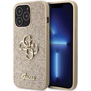 Guess GUHCP13XHG4SGD case for iPhone 13 Pro Max 6.7&quot; - gold Glitter Script Big 4G, Guess