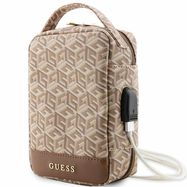 Guess GUHBHGCFSEW Organizer bag - brown GCube Stripe, Guess