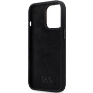 Karl Lagerfeld KLHCP14XSMHCNPK case for iPhone 14 Pro Max 6.7" - black Silicone C Metal Pin, Karl Lagerfeld