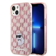 Karl Lagerfeld Monogram Choupette case for iPhone 15 - pink, Karl Lagerfeld