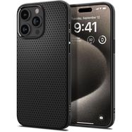 Spigen Liquid Air Case for iPhone 15 Pro Max - Matte Black, Spigen