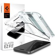 Spigen Glas.tR EZ Fit FC tempered glass for iPhone 15 - black 2 pcs., Spigen