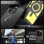 Spigen Tough Armor MagSafe iPhone 15 Pro Max Case - Black, Spigen