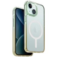 Uniq Combat Duo Magclick Charging case for iPhone 15 - green and yellow, UNIQ