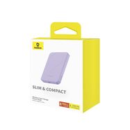 Baseus mini power bank 5000mAh 20W + USB-C cable (20V/3A) - purple, Baseus