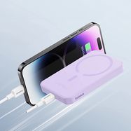 Baseus mini power bank 5000mAh 20W + USB-C cable (20V/3A) - purple, Baseus