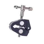 Clamping bracket for mounting accessories with 1/4 and 3/8 inch screw, Hurtel