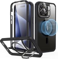 ESR Armor Tough Kickstand Halolock Case with MagSafe for iPhone 15 Pro - Clear Black, ESR