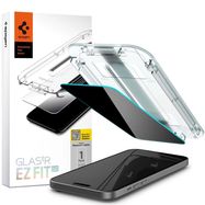 Spigen Glas.tR EZ Fit Privacy Tempered Glass for iPhone 15 Plus, Spigen