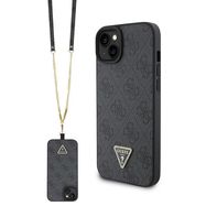 Guess GUHCP15MP4TDSCPK iPhone 15 Plus 6.7&quot; black/black hardcase Crossbody 4G Metal Logo, Guess