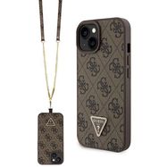 Guess GUHCP15MP4TDSCPW iPhone 15 Plus 6.7&quot; brown/brown hardcase Crossbody 4G Metal Logo, Guess