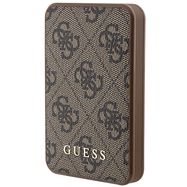 Guess Powerbank 15W GUPB5LP4GEGW 5000mAh brown/brown 4G Leather Metal Logo, Guess