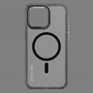 Decoded Transparent Grip Case with MagSafe for iPhone 15 Pro - gray and black, Decoded