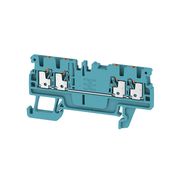Feed-through terminal block, PUSH IN, 1.5 mm², 500 V, 17.5 A, Number of connections: 4 Weidmuller