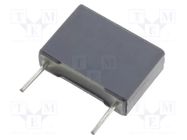 Capacitor: polyester; 2.2uF; Uoper: 100VDC; 63VAC; 15mm; ±10%; MKT KEMET