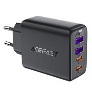 Acefast A61 PD 45W GaN charger 2 x USB-C + 2 x USB-A with 4 ports - black, Acefast