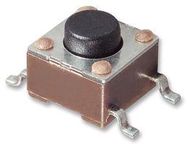 TACTILE SWITCH, 0.05A, 24VDC, 100GF, SMD