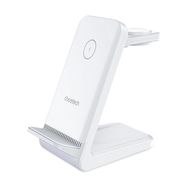 Choetech T608 15W 3in1 induction charging station - white, Choetech