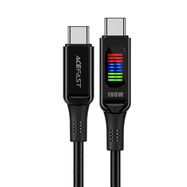 Acefast C7-03 USB-C USB-C 100W 1.2m cable with display - black, Acefast