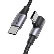 Ugreen US334 70645 USB-C (angled) / USB-C (straight) cable 100W PD 2m - black, Ugreen