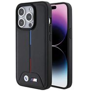 BMW Quilted Tricolor iPhone 15 Pro Case - Black, BMW