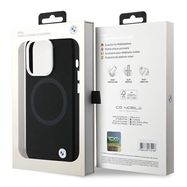 BMW Signature Liquid Silicone MagSafe case for iPhone 15 Pro - black, BMW