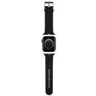 Karl Lagerfeld 3D Rubber Karl&Choupette Heads strap for Apple Watch 42/44/45/49mm - black, Karl Lagerfeld