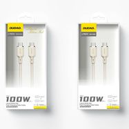 Dudao L7SCC USB-C - USB-C cable 100W 1m - beige, Dudao