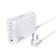 Dudao A228EU GaN charger 1x USB-A 4x USB-C PD 228W - white, Dudao