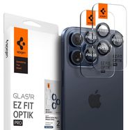 Spigen Optik.tR EZ Fit Camera Protector for iPhone 14 Pro / Pro Max / 15 Pro / Pro Max - Titanium Blue 2 pcs., Spigen