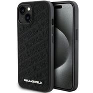 Karl Lagerfeld Quilted K Pattern case for iPhone 15 - black, Karl Lagerfeld