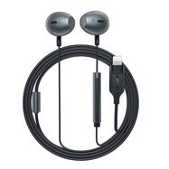 Acefast L1 in-ear headphones with Lightning connector, microphone and remote control 1.2 m - black, Acefast