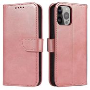 Magnet Case for Samsung S24 with flap and wallet - pink, Hurtel