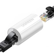 NW116 connector for RJ45 Cat. twisted pair network cables. 5e/6 up to 100m 1Gb/s - white, Ugreen