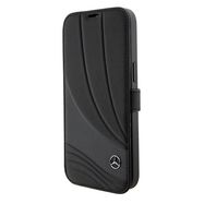Mercedes Leather Wave Pattern iPhone 15 Pro Case - Black, Mercedes
