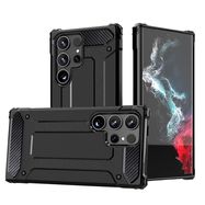 Hybrid Armor case for Samsung Galaxy S24 Ultra armored - black, Hurtel