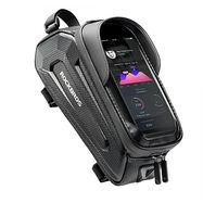 Rockbros B68-1 armored bicycle bag with phone pocket 1.7l - black, Rockbros