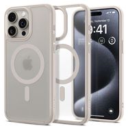 Spigen Ultra Hybrid Mag Case with MagSafe for iPhone 15 Pro Max - Matte Natural Titanium, Spigen