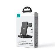 Joyroom JR-WQS02 iPhone AirPods Apple Watch 4in1 charging station foldable - black, Joyroom