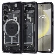 Spigen Ultra Hybrid OneTap Ring Case with MagSafe for Samsung Galaxy S24 - Clear (Zero One Pattern), Spigen