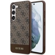Guess 4G Stripe Collection case for Samsung Galaxy S24+ - brown, Guess