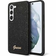 Guess Glitter Script case for Samsung Galaxy S24 - black, Guess