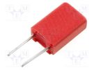 Capacitor: polyester; 10nF; 40VAC; 63VDC; 2.5mm; ±10%; 2.5x7x4.6mm WIMA