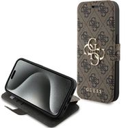 Guess 4G Metal Logo case for iPhone 15 Pro - brown, Guess