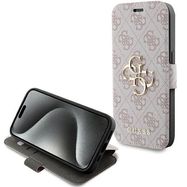 Guess 4G Metal Logo case for iPhone 15 Pro - pink, Guess