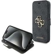 Guess 4G Metal Logo case for iPhone 15 / 14 / 13 - gray, Guess