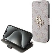 Guess 4G Metal Logo case for iPhone 15 Pro Max - pink, Guess
