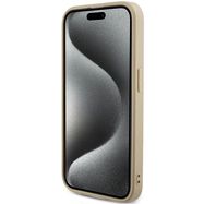 Guess GUHCP15XPSAIRSD iPhone 15 Pro Max 6.7" gold/gold hardcase Saffiano Iridescent Script, Guess